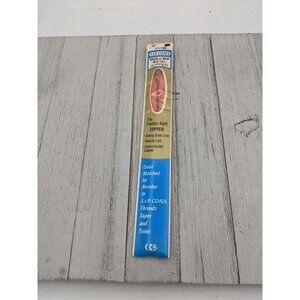 Vintage J&P Coats Skirt or Neck Metal Zipper 12" Tango 135-C Orange